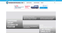 Desktop Screenshot of odszkodowaniazoc.pl